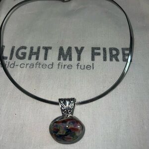 Lucky Talisman Crystal Necklace LOT Sterling Silver 925 Glass Slider Pendant